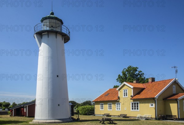 Smygehuk, Sweden's southernmost lighthouse in Smygehamn in Trelleborg municipality, Baltic Sea, Skåne County, Sweden, Scandinavia