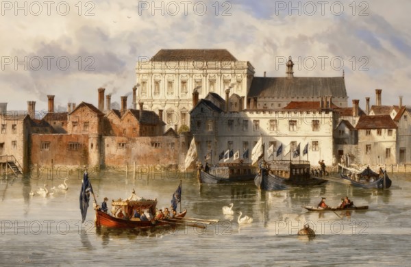 The Palace of Whitehall or White Hall, 17th century, London, England, United Kingdom