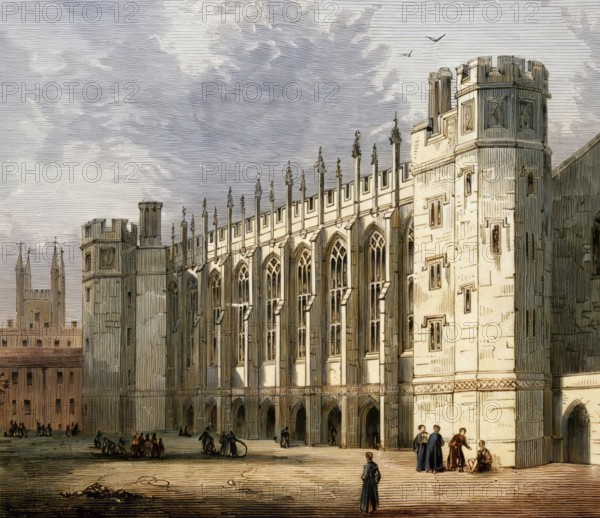 The hall of Christ's Hospital, 18th century, London, UK