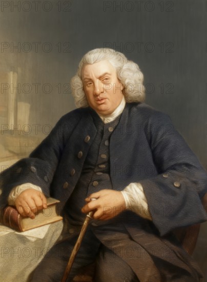 Samuel Johnson, 1709 - 1784, an English scholar, writer, poet and critic, Samuel Johnson, 1709 - 1784, ein englischer Gelehrter, Schriftsteller, Dichter und Kritiker