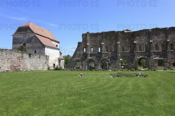 Former Cistercian monastery Carta, Kerz, founded in the 12th century by Cistercian monks and is one of the oldest religious monuments in the region, Sibiu County, Transylvania, Romania