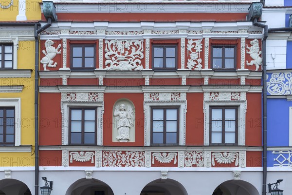 House of the Angel House built in 1632 in Italian Renaissance style, Zamosc, Poland