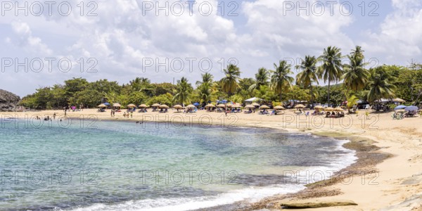 Mar Chiquita Beach in the Caribbean Ocean Vacations Panoramic in Manati, Puerto Rico