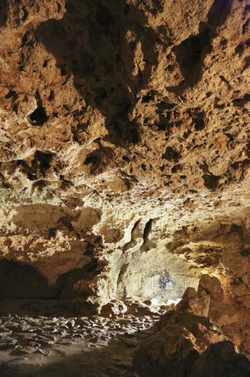 Tiefenhöhle Laichingen, Schachthöhle, karst object, rock, Laichingen, Swabian Jura, Baden-Württemberg, Germany