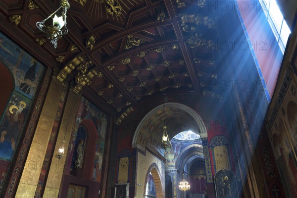 Altar room with vaulted ceiling of the Armenian Cathedral, Lviv, Ukraine