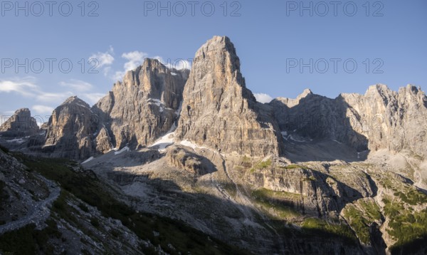 Crozzon di Brenta and Cima Tosa peaks, Brenta Mountains, Brenta-Adamello Natural Park, Trentino, Italy