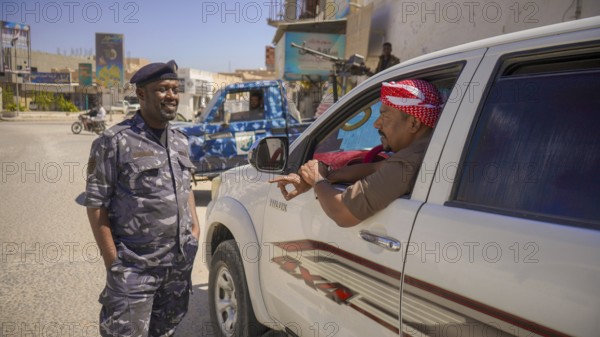 In Southern Yemen on February 5, 2026, the Saudi-backed Yemeni Army deploys security checkpoints in the streets of Hadramaut following the withdrawal of the UAE-backed Southern Transitional Council (STC) forces, Hadramaut, Seiyun, Yemen