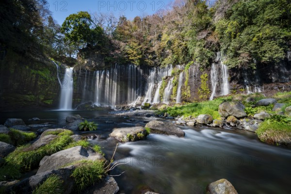 Shiraito Waterfall, long exposure, Fuji-Hakone-Izu National Park, Yamanashi Prefecture, Japan