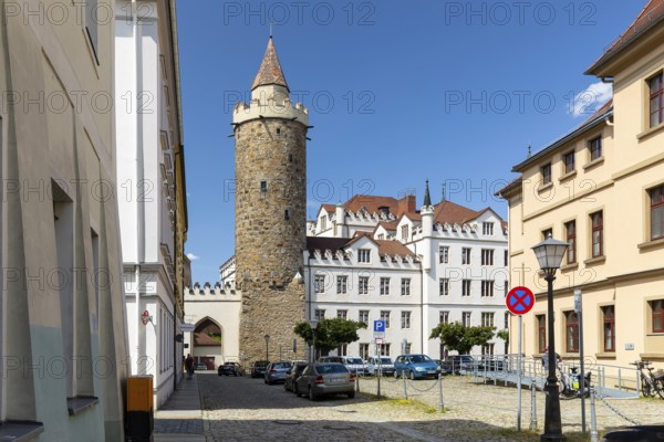 Wendischer Turm am Buttermarkt, Old Town of Bautzen, Upper Lusatia, Saxony, Germany