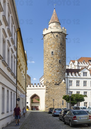Wendischer Turm am Buttermarkt, Old Town of Bautzen, Upper Lusatia, Saxony, Germany