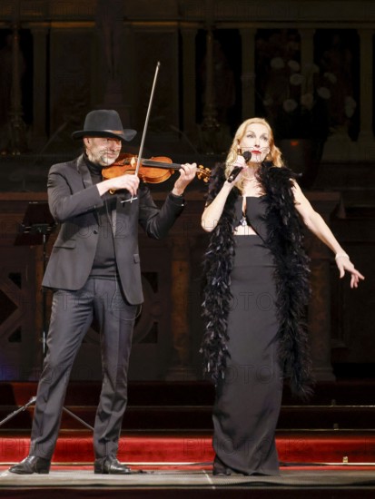 Ute Lemper in Berlin Cathedral on 06.02.2026 with the program Rendezvous with Marlene in honor of Marlene Dietrich's 125th birthday