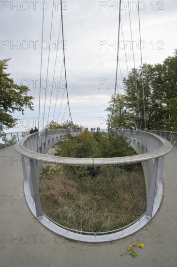 Skywalk, viewing platform at the Königsstuhl National Park Center, Jasmund National Park, Sassnitz, Rügen island, Baltic Sea, Mecklenburg-Western Pomerania, Germany