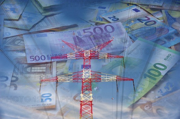 Symbol, Germany, Europe, infrastructure and networks, sabotage, espionage, reliability, hacker attacks, attacks, Russian terror, Ukraine war, network charge system, 5G expansion, data network, profit, loss, Internet connections, data processing, mobile communications, slowness, speed, industry, power grid, accident, security