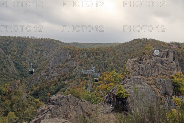 Thale, Saxony-Anhalt, cable car to Hexentanzplatz