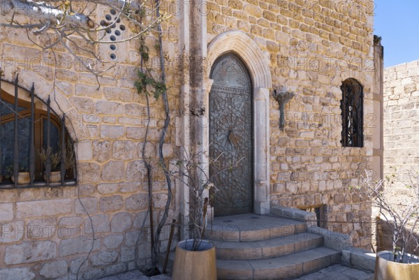 Israel, Tel Aviv Namal Yafo historic Old Jaffa port with art galleries, boutiques and old houses