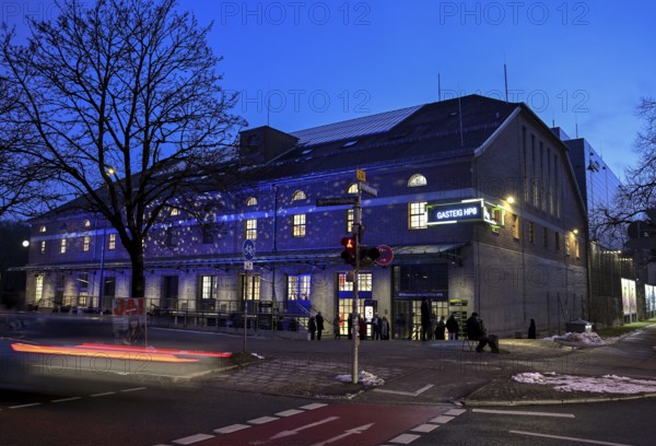 Gasteig HP8, blue hour, cultural center, concert hall, blue hour, Munich-Sendling, Upper Bavaria, Bavaria, Germany