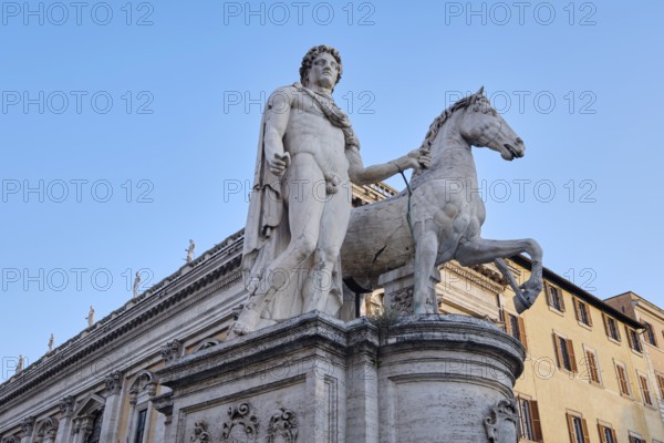 Castor and Pollux Statue, Piazza di Campidoglio, Capitol Square, Rome, Lazio, Italy