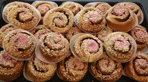 Cinnamon buns. In Sweden and Finland, the cinnamon bun has its own theme day on October 4th