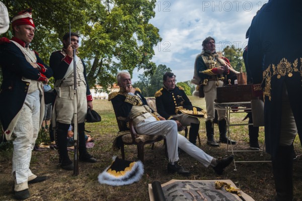 Slavkov u Brna, Czech Republic, Moravia. Historic re enactement of the Battle of Austerlitz