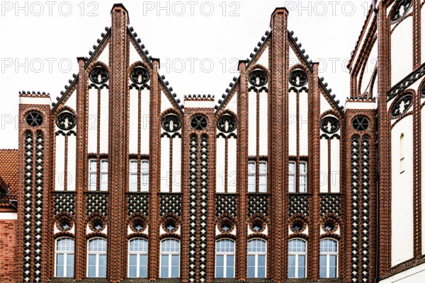 Post office, neo-gothic brick building, 1903, Gliwice, Poland