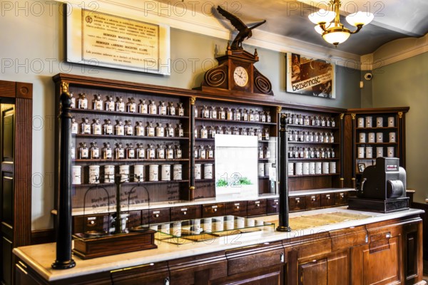 Pharmacy under the Eagle, place of help for Jews during the ghetto, museum, Heroes of the Ghetto Square, place of execution and place of resettlement operations when the Krakow ghetto was dissolved in 1943, Podgorze, Krakow, Poland