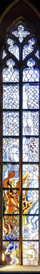 Art Nouveau window by Stanislaw Wyspiansk, Franciscan church, 1249, Krakow, Poland