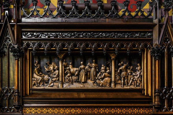 Choir stalls, Franciscan Church, 1249, Krakow, Poland