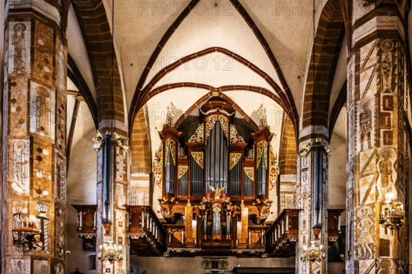 Renaissance organ by Hans Hummel, 1611, St. Andrew's Basilica in Olkusz, 14th century Poland
