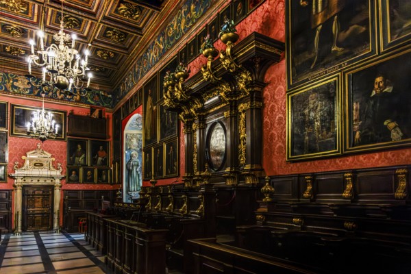 Aula, Collegium Maius oldest building of the Jagellonian University, 1364, Krakow, Poland