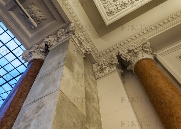 Interior design at the Museum of Communication on Leipziger Straße in Berlin Mitte, Classicism, Berlin, Germany