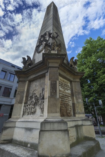 Carolina Obelisk oldest lay monument in the city, 1836, Cluj-Napoca, Transylvania, Romania
