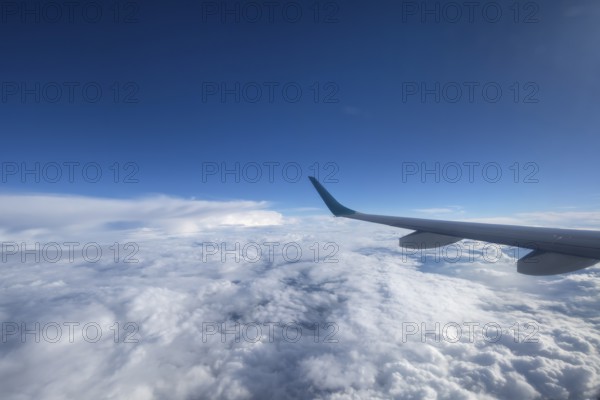 Cloud cover seen from an airplane, Bavaria Germany