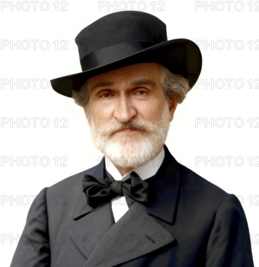 Giuseppe Verdi, 1813 – 1901, Italian opera composer, digitally edited