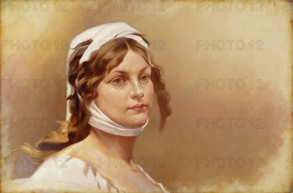 Louise of Mecklenburg-Strelitz, Luise Herzogin zu Mecklenburg - Strelitz, Luise Auguste Wilhelmine Amalie Herzogin zu Mecklenburg, Königin Luise, 1776 – 1810, Queen of Prussia as the wife of King Frederick William III, digitally edited after Arthur Kampf