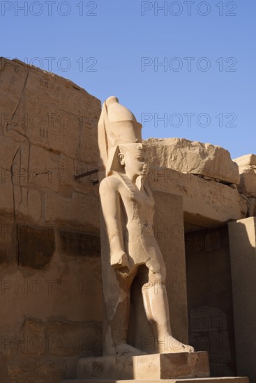 Statue of Ramesses III, Karnak Temple, Luxor, Egypt