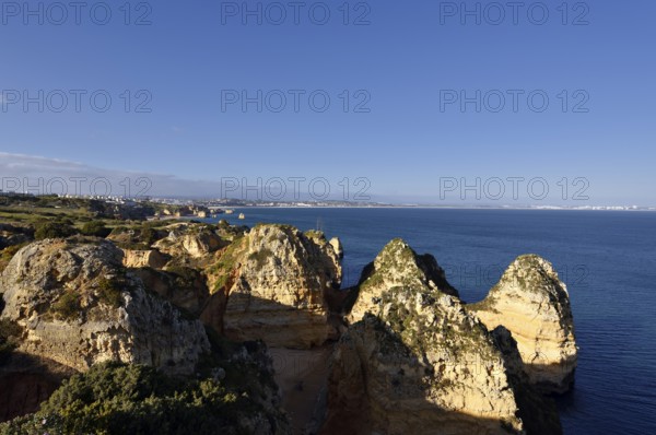 Rocky coast, Ponta da Piedade, Lagos, Algarve, Portugal