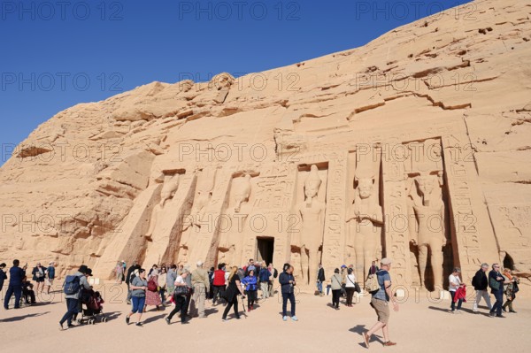 Hathor Temple or Temple of Nefertari, Abu Simbel Temple, UNESCO World Heritage Site, Nubia, Egypt