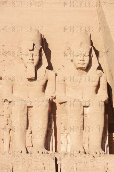 Colossal Statues of Ramesses II, Ramesses II Grand Temple, Abu Simbel Temple, UNESCO World Heritage Site, Nubia, Egypt