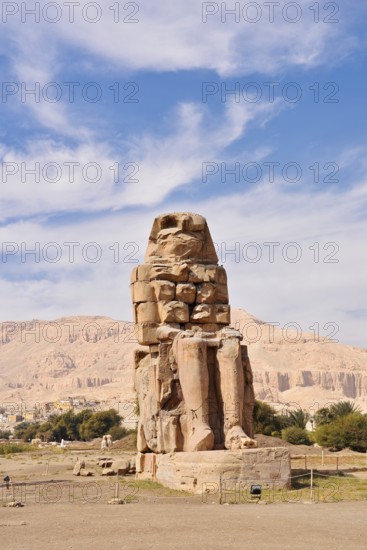 Colossi of Memnon, statue of King Amenhotep III, West Thebes, Luxor, Egypt