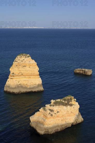 Rock formations on the coast, Ponta da Piedade, Lagos, Algarve, Portugal