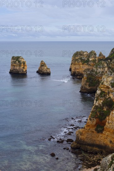 Rocky coast, Ponta da Piedade, Lagos, Algarve, Portugal