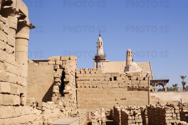 Abu el-Haggag Mosque and Luxor Temple, Luxor, Egypt