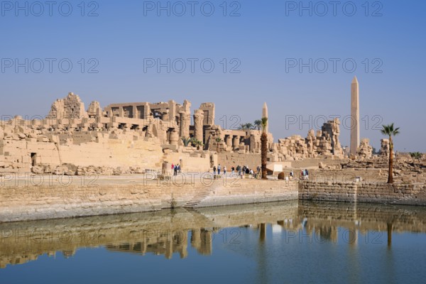 Sacred Lake and Karnak Temple, Luxor, Egypt