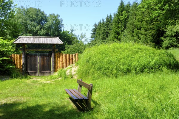 Archäologischer Rundweg Bedaium, Truchtlaching, Chiemgau, Upper Bavaria, Bavaria, Germany