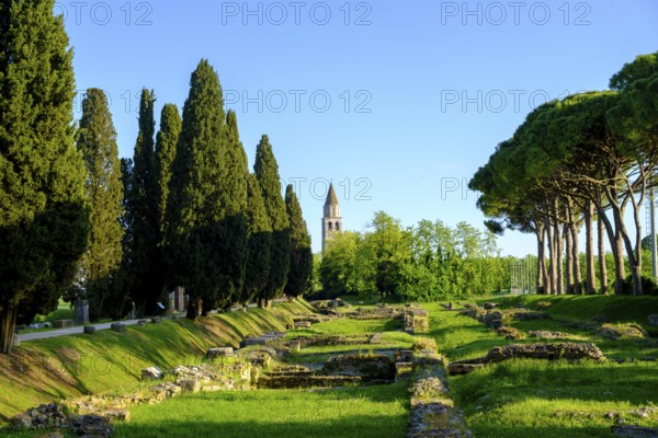Roman port, former Roman river port, Basilica of Aquileia, St. Hermagor, Aquileia near Grado, Julian Friuli, Adriatic Sea, Italy