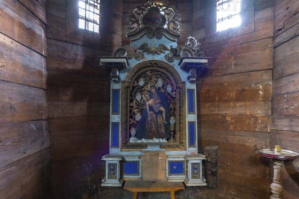Side altar in the St. George Orthodox Church, around 1500, wooden church, Drochobych, Ukraine