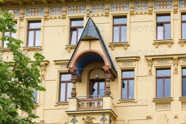Marianne Brandt House, Art Nouveau villas and Wilhelminian era buildings on Kaßberg, Chemnitz, Saxony, Germany