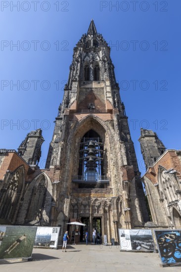 Former main church of St. Nikolai at Hamburg's Hopfenmarkt, Hamburg, Germany