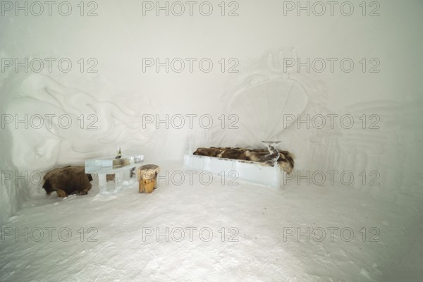 Igloo Suite, Igloo Lodge at Höfatsblick am Nebelhorn Station, near Oberstdorf, Allgäu Alps, Allgäu, Bavaria, Germany