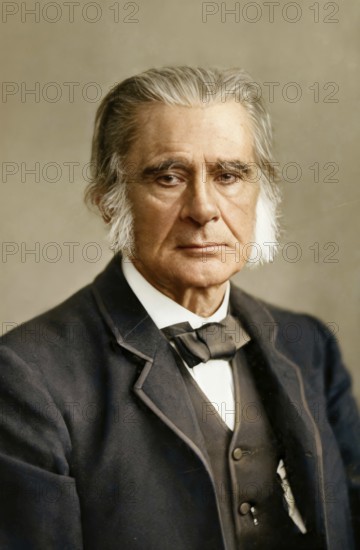 Thomas Henry Huxley, 1825 – 1895, English biologist and anthropologist, specialized in comparative anatomy, digitally edited
